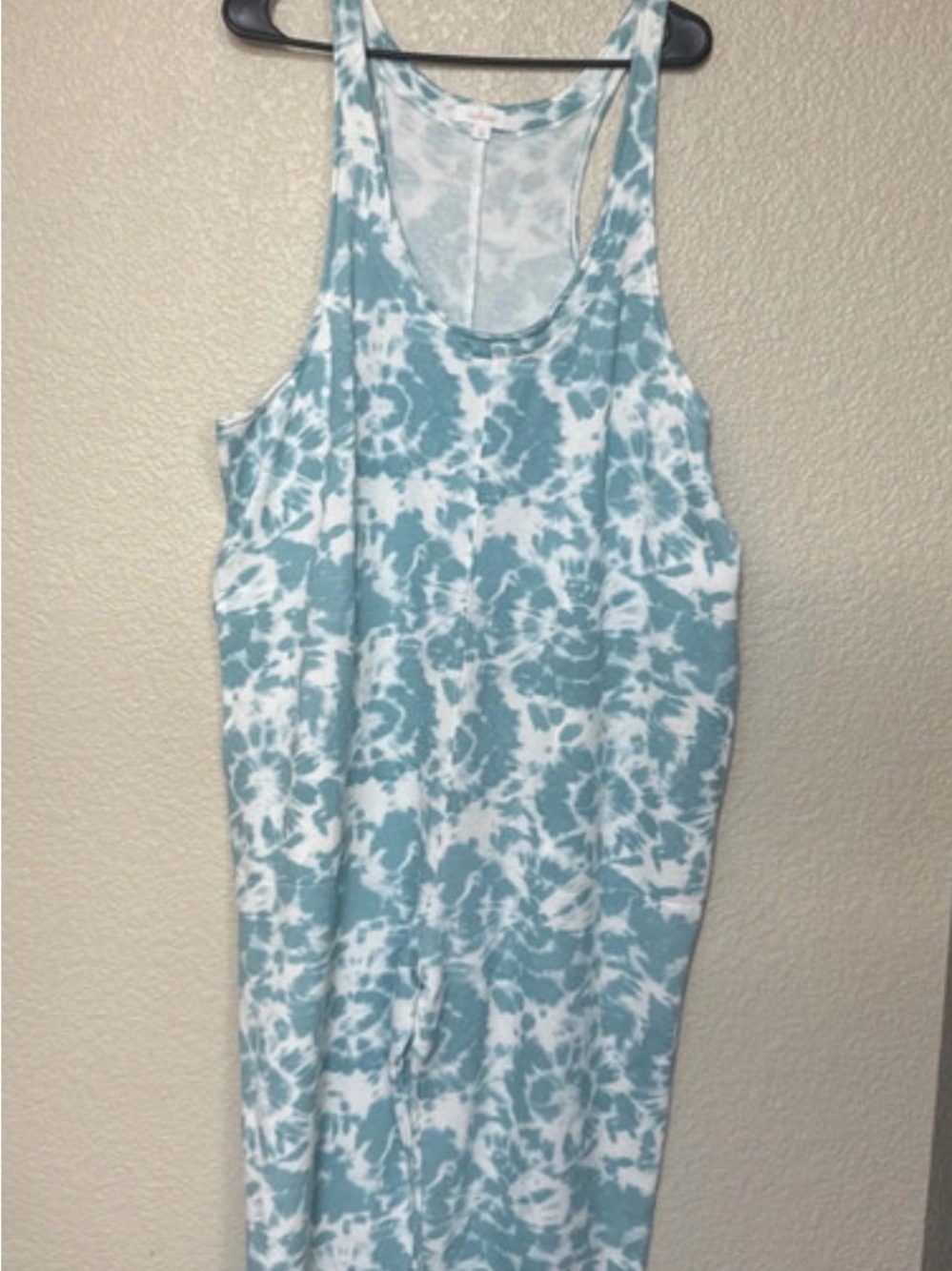 Seafoam Tie-Dye Tank romper